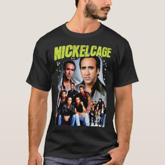 NICKELCAGE PARODY Funny Retro 2000s Glamour Shot T T-Shirt