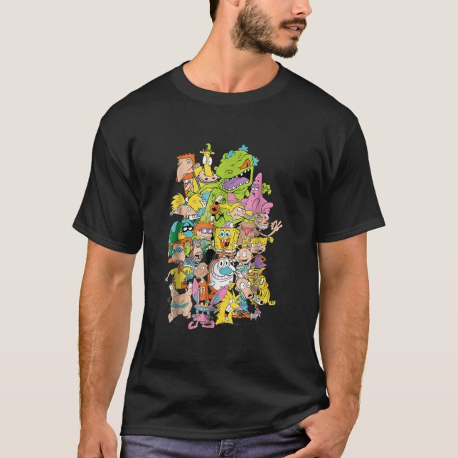 Nickelodeon Complete Nick 90s Throwback Characte T-Shirt (Front)