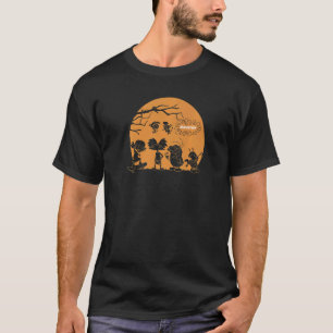 Nickelodeon Halloween Haunted Group Sunset   T-Shirt