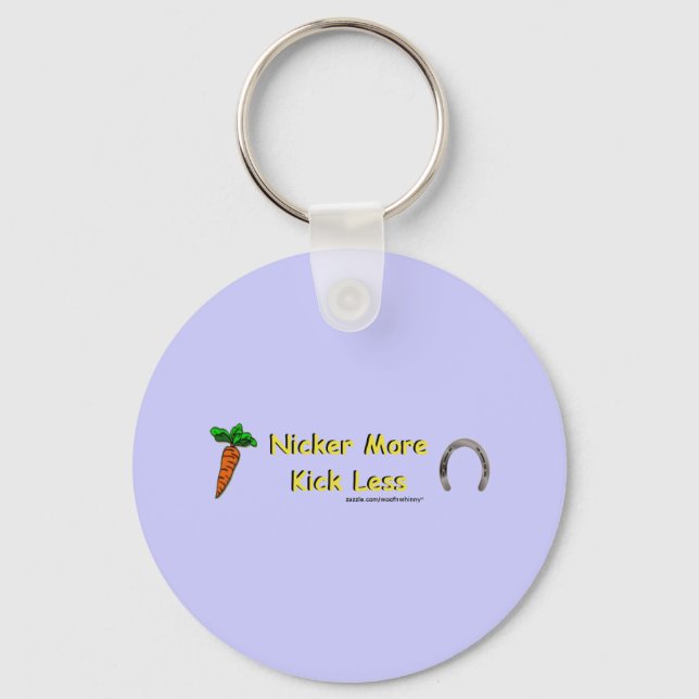 Nicker More, Kick Less Key Ring (Front)
