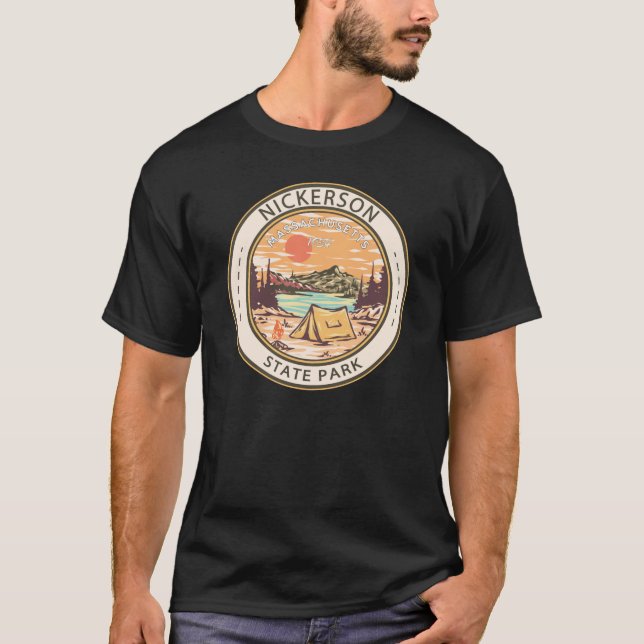 Nickerson State Park Massachusetts Badge T-Shirt (Front)