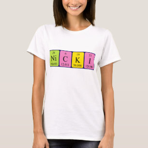 Nicki periodic table name shirt