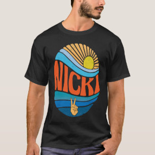 Nicki Vintage Sunset Nicki Groovy Tie Dye T-Shirt