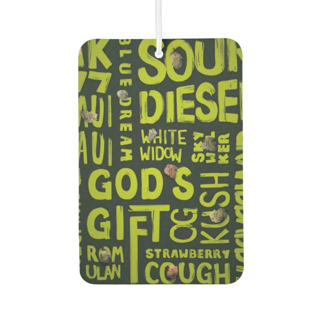 Nicknames Car Air Freshener (Front)