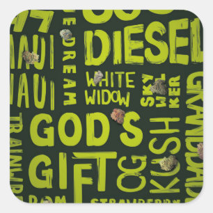 Nicknames Square Sticker