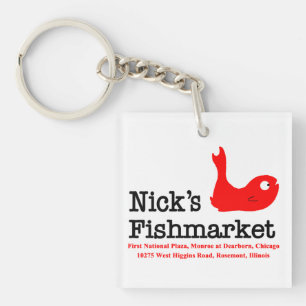 Nick's Fishmarket, Chicago and Rosement, Illinois Key Ring