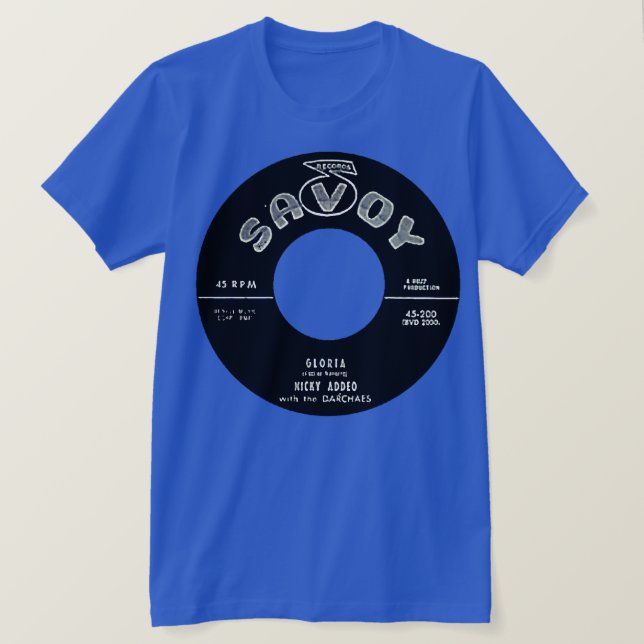 Nicky Addeo - Gloria Record label tee shirt (Design Front)
