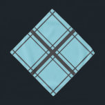 Nicky's Window Bandana<br><div class="desc">This bandanna is inspired by Nicky's favourite past time: looking out the window. The pale blue background represents the early morning sky,  while the dark grey lines represent windowpanes. Perfect for making your little guy or gal look sharp.</div>