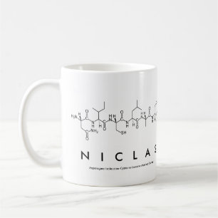 Niclas peptide name mug