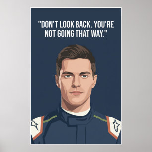 Nico Hülkenberg Racing Vector – Don’t Look Back Poster