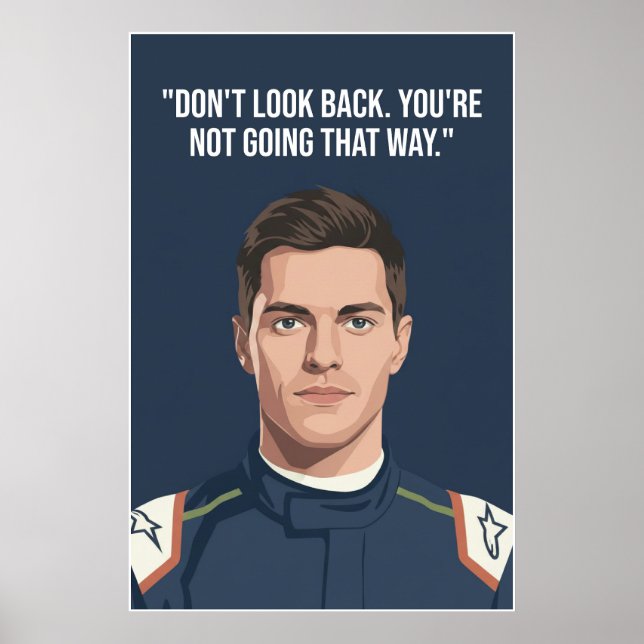 Nico Hülkenberg Racing Vector – Don’t Look Back Poster (Front)