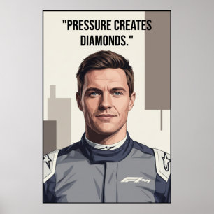Nico Hülkenberg Racing Vector - Motivational Poster