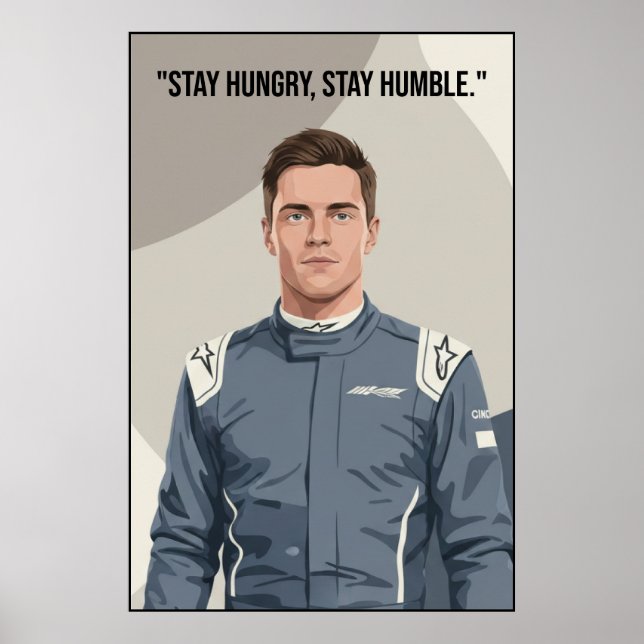Nico Hülkenberg Racing Vector – Poster (Front)