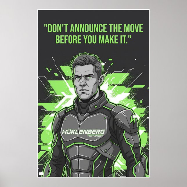 Nico Hülkenberg Racing Vector – Poster (Front)