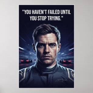 Nico Hülkenberg Racing Vector – You Haven’t Failed Poster