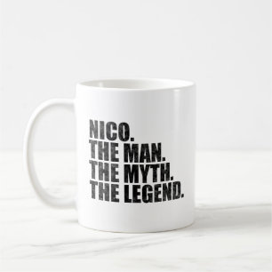 Nico name, Nico The Man The Myth The Legend Coffee Mug