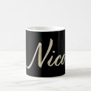 Nico name whitegold Tasse Teetasse coffee cup