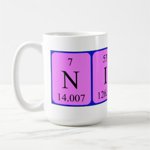 Nico periodic table name mug