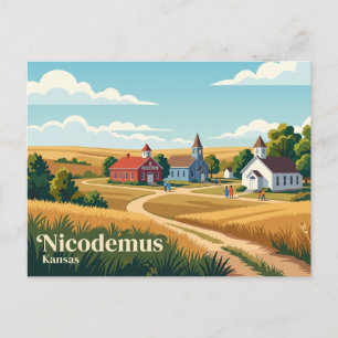 Nicodemus National Historic Site Kansas Postcard