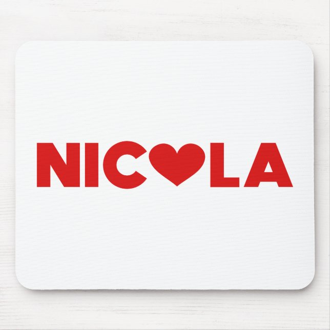 Nicola Love Mouse Pad (Front)
