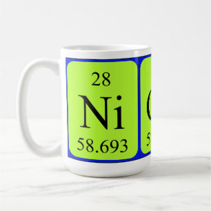 Nicola periodic table name mug