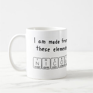 Nicola periodic table name mug