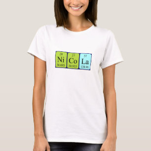 Nicola periodic table name shirt