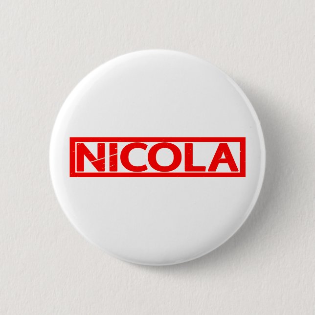 Nicola Stamp 6 Cm Round Badge (Front)