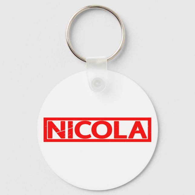 Nicola Stamp Key Ring (Front)