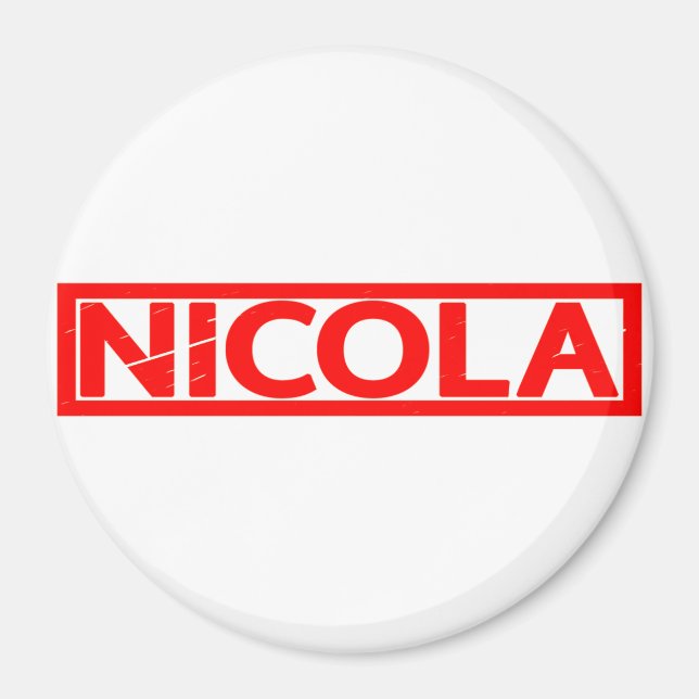Nicola Stamp Magnet (Front)