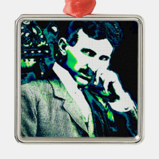 Nicola Tesla Vintage New Art Metal Ornament
