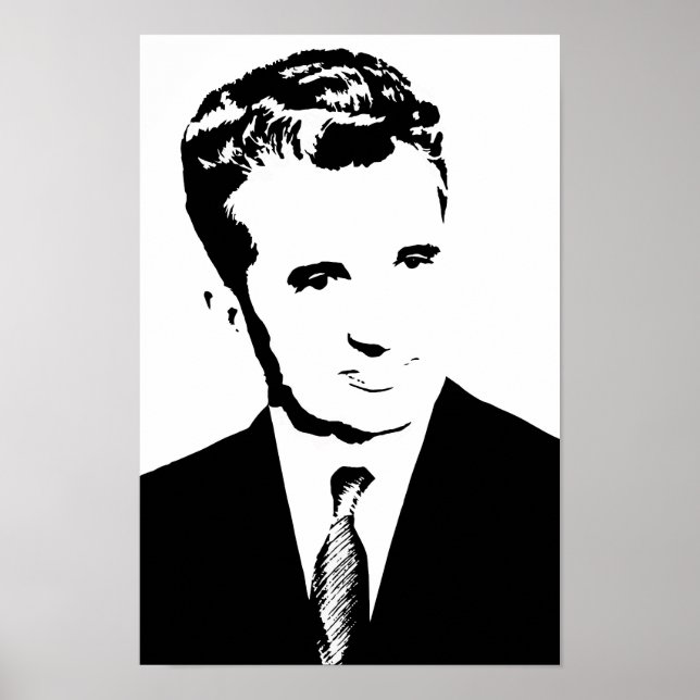 nicolae ceausescu romanian communist dictator cr poster (Front)