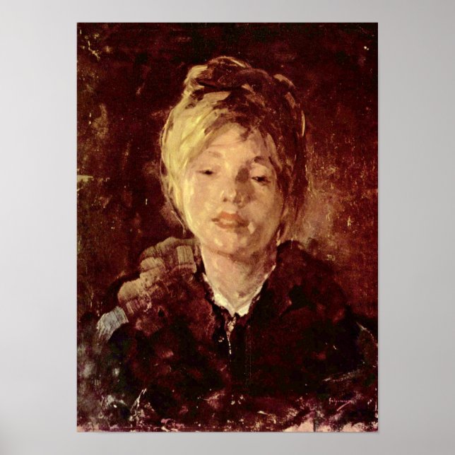 Nicolae Grigorescu - Portrait of a girl Poster (Front)