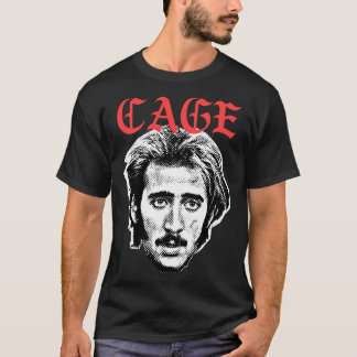 Nicolas Cage Retro Aesthetic Fan Art Design T-Shirt