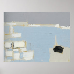 nicolas de staël - Marseille under snow - Art Info Poster