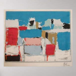 nicolas de staël - Méditerranée 01 - marina By Nic Poster