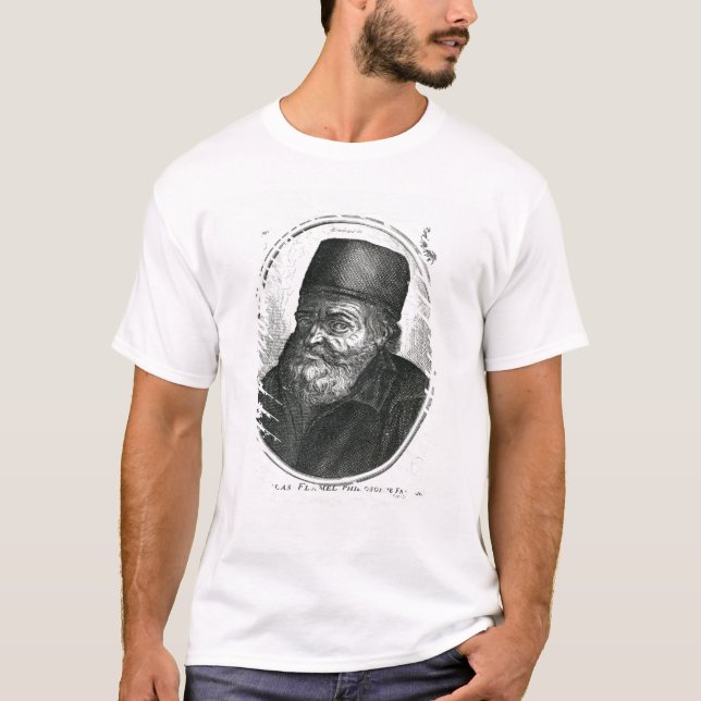 Nicolas Flamel engraved by Balthazar Moncornet T-Shirt (Front)