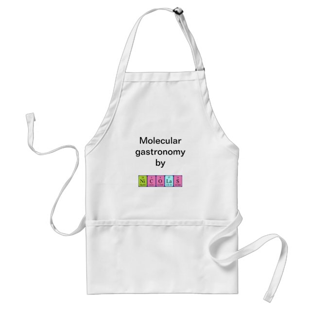 Nicolas periodic table name apron (Front)