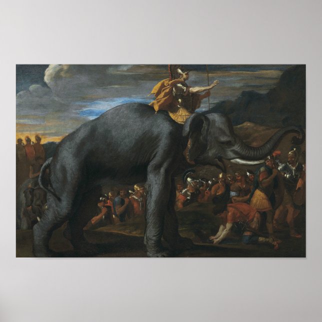 Nicolas Poussin - Hannibal crossing the Alps Poster (Front)
