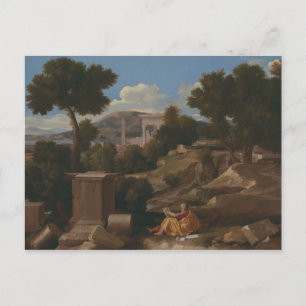 Nicolas Poussin - Landscape with Saint John Postcard