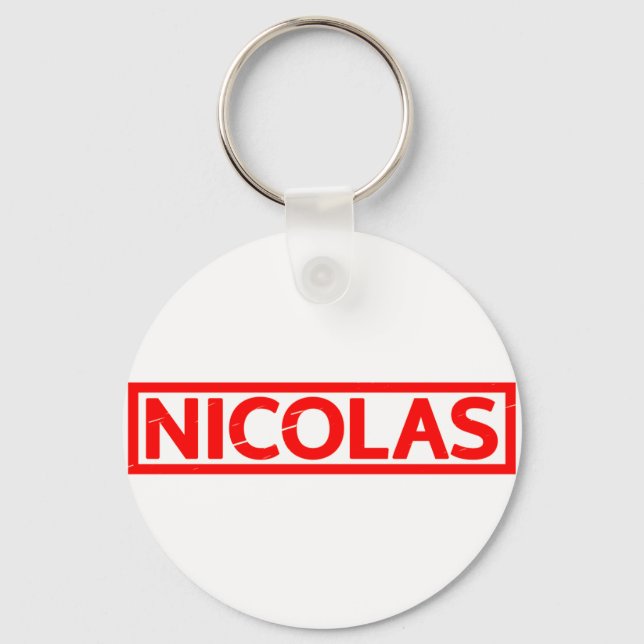 Nicolas Stamp Key Ring (Front)