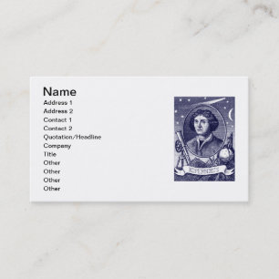 Nicolaus Copernicus Business Card