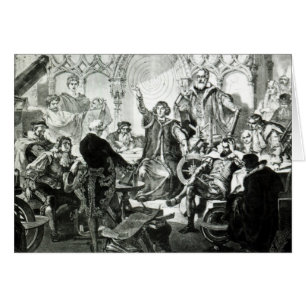 Nicolaus Copernicus Explaining his Theory