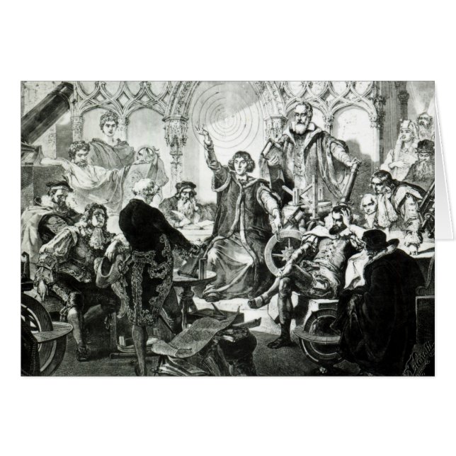 Nicolaus Copernicus  Explaining his Theory (Front Horizontal)