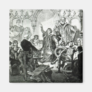 Nicolaus Copernicus Explaining his Theory Magnet