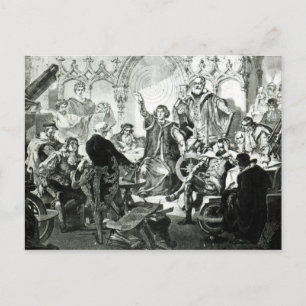 Nicolaus Copernicus  Explaining his Theory Postcard
