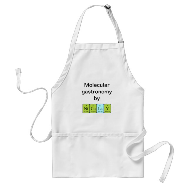 Nicolay periodic table name apron (Front)