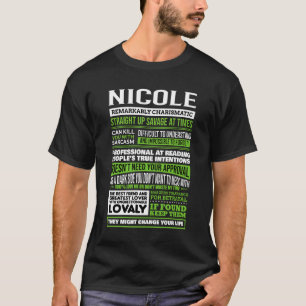 Nicole Girl Name Definition T-Shirt