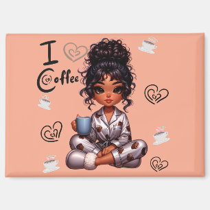 Nicole Mornin I Love Coffee Magnet