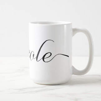 Nicole Personalised Name Coffee Mug - Black